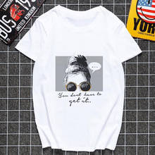 2019 nova camisa impressa harajuku t camisa feminina moda bonita menina verão camiseta o-pescoço manga curta branco topos roupas femininas 2024 - compre barato