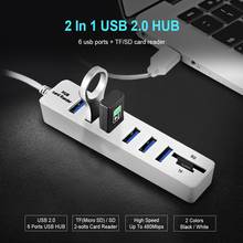 Mini USB Hub 3.0 USB Splitter 3 Port Hub With TF SD Card Reader Multi USB 3.0 Hub 6 Port 2.0 Hab Adapter For PC Accessories 2024 - buy cheap