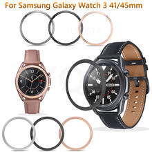 Hot Sell Bezel Ring Metal Cover for Samsung Galaxy Watch 3 45mm/3 41mm strap Adhesive case Smart Watch Galaxy Watch3 Accessories 2024 - buy cheap
