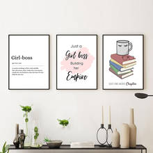 Girl Boss Definition Quote Wall Art Minimalism Canvas Painting Feminist Posters and Prints Wall Pictures for Living Room Decor 2024 - buy cheap