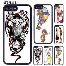 Чехол для телефона krajedies Attack On Titan Shingeki no Kyojin для iPhone 5 6 S 7 8 Plus 11 Pro X XR XS Max samsung Galaxy S6 S7 S8 S9 S10 2024 - купить недорого