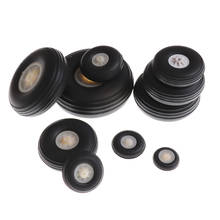 2pcs Replacement Parts Black,White Tail Wheel Rubber PU Plastic Hub 1" - 3.5"  Inch For RC Airplane 2024 - buy cheap