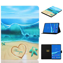 Print Magnet Stand Leather Case Cover For Lenovo Tab M10 Plus TB-X606F TB-X606X 10.3 inch Tablet Protective Shell X606F X606X 2024 - buy cheap