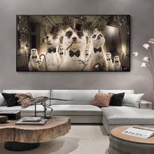 Настенная Картина на холсте My Meerkat Family, постеры и принты на холсте, Очаровательное животное, Настенная картина, украшение для гостиной 2024 - купить недорого