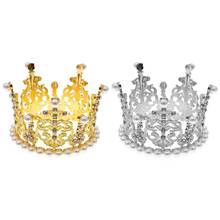 Shiny Rhinestone Crown Newborn Photography Props Baby Party Photoshoot Headwear 2024 - buy cheap