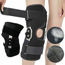 Metal Hinged Knee Support Sleeve Protector Elastic Kneepad Brace Guard Stabilizer Strap Wrap Sprains Sports basketball Running 2024 - buy cheap