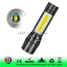 Mini linterna LED USB para exteriores, luz de acampada recargable, lámpara impermeable con zoom, Flash práctico de 3 modos 2024 - compra barato