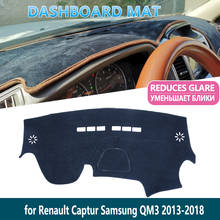 Alfombrilla antideslizante para salpicadero de Renault Captur, accesorios para salpicadero, parasol interior, 2013 ~ 2018, Samsung QM3 2024 - compra barato