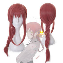 Anime Chainsaw Man Makima Cosplay Long Light Red Wig Heat-resistant Fiber Hair + Wig Cap Halloween Carnival Party Women Wig 2024 - buy cheap