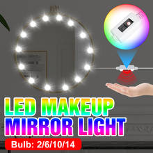 CanLing косметическое зеркало с подсветкой LED лампа светодиодный ручная развертка Смарт Сенсор Ванная комната настенный светильник USB затемнения макияж зеркало светильник s лампы для Спальня 2024 - купить недорого