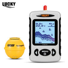 Lucky FFW718LA 150M Operation Range Wireless Portable Fish Finder 45M/145FT Sonar Depth Sounder Alarm Ocean River Lake 2024 - buy cheap