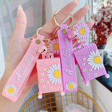 New Small Daisy Suitcase Keychain Romantic Summer Travel Suitcase Keyring Bag Car Resin Pendant Key Chains 2024 - buy cheap
