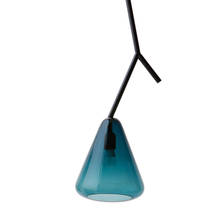Moderno led simples luzes pingente de vidro design nórdico ramos decorativos pingente lâmpada sala estar quarto cabeceira lâmpada pendurada 2024 - compre barato