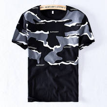 New designer Italy brand linen t shirt men fashion comfortable t-shirt for men casual camouflage black tshirt mens camiseta 2024 - buy cheap