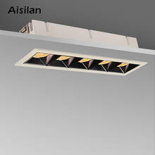 Aisilan led grid ceiling spot light embedded downlight line lights COB rectangular ceiling lamp without main lights CREE 2024 - buy cheap