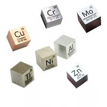 10 мм элемент, кубик цинка, ниобий, молибден, олово, вольфрам, висмут, свинцовый, антимония, титан, железо, кобальт, никель, медь 2024 - купить недорого