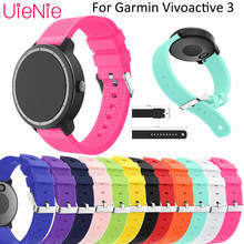 Pulseira de relógio original para garmin vivoactive 3 venu/vivoactive 4 4S/forerunner 645 245m pulseira de silicone acessórios 2024 - compre barato