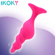 IKOKY Thread Anal Plug Sex Toys for Men Women Gay Prostate Massager G spot Stimulator Anal Beads Butt Plug Adult Product 2024 - buy cheap