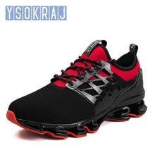 YSOKRAJ High-quality Men's Running Shoes Unique Sole Breathable Mesh Outdoor Athletic Shoe Shock Absorption Jogging Shoes 36~48 2024 - buy cheap