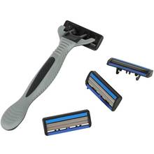 6 Layers Men's Safety Razor 1 Razor Holder + 7 Replacement Blades Head Cassette Hair Shaving Machine Face Knife Epilator trimmer 2024 - buy cheap