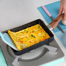 Frigideira tamagoyaki omelete preto antiaderente, frigideira de ovo panqueca, cozinha, uso apenas para fogão a gás 2024 - compre barato