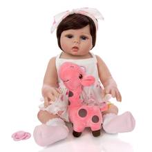 Baby reborn silicone inteiro girl doll 19 "48 cm vinilo recién nacido bebé niño muñecas juguetes regalo para niños bebés reborn menina bonecas 2024 - compra barato