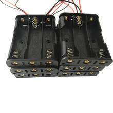 Caixa de armazenamento de bateria, recipiente preto 3x18650 de plástico para diy caixa com 3 espaços com fios para bateria de 18650 power bank 2024 - compre barato