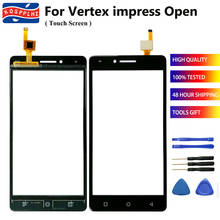 Outer Glass For Vertex impress Open Touch Screen Panel Digitizer Sensor 100% New Replacement Front Glass Touchscreen +Tools Tape 2024 - buy cheap