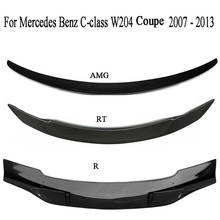 Carbon Fiber Rear Trunk Spoiler  For Mercedes Benz C-class W204 Coupe 2007 2008 2009 2010 2011 2012 2013 R AMG RT Style 2024 - buy cheap