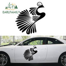 EARLFAMILY 58cm x 54.1cm Big Car Stickers Creative Large Feathers Bird Decal Fashion Cartoon Car Styling Vinyl Animal Kit Decals 2024 - buy cheap