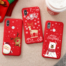Cartoon Merry Christmas Deer Case For Xiaomi Mi 9 8 Note 10 A3 Lite 9T CC9 Pro CC9e For Redmi 8T Note 9 8 7 6 Pro 9S F1 Cover 2024 - buy cheap