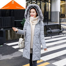 Female Jacket Winter Women Real Fox Fur Hooded Clothes 2020 Korean Warm Duck Down Coat Long Thick Coats Hiver 2022-2 2024 - buy cheap