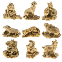 Oriental Chinese Feng Shui Decor Rat Statue Money Lucky Wealth Zodiac Animal Collectible Shengxiao Figure Home Office Ornaments 2024 - buy cheap