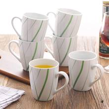 VEWEET AVIVA 6-Piece Kitchen 360ML Porcelain China Ceramic Coffee Tea Mugs Set Milk Cup Set for Family and Office 2024 - buy cheap