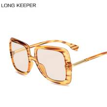 Fashion Women Oversized Sunglasses Vintage Brand Designer Plastic Frame Gradient Sun Glasses Shades UV400 Lentes De Sol Mujer 2024 - buy cheap