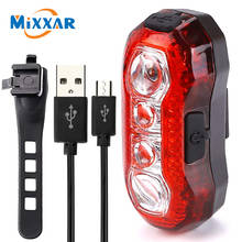 ZK30 Dropship Rechargeable USB Super Bright Bike Rear Tail Light 5 Lighting Modes Easy Install Red Safety Cycling Light 2024 - buy cheap