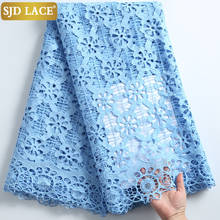 SJD LACE Wedding Tissue African Lace Fabric With Stones Water Soluble Nigerian Guipure Cord Lace Fabric High Quality SewingA2269 2024 - buy cheap