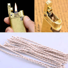 10pcs/Set Copper Wire Lighter Cotton Core Wick Kerosene Oil Lighter Accessories Replacement for Petrol Lighter Fire Starter Bulk 2024 - buy cheap