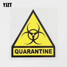 YJZT 13.1CMX14.4CM Quarantine PVC Decal Superior Quality Car Sticker Accessories 11B-0338 2024 - buy cheap