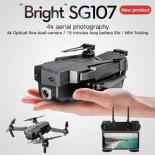 Drone sg107, câmera com amplo ângulo, 4k, câmera dupla, zoom de 50x, fotografia, braço dobrável de altura fixa, câmera aérea de fluxo óptico 2024 - compre barato