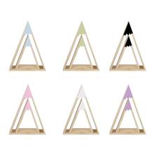 Wooden Triangle Wall Frame DIY Wall Hanging Storage Book Shelves Rack Home Decor Shelf for Kids Baby Children Room 2024 - buy cheap