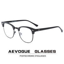 AEVOGUE Photochromic Glasses Prescription Frame Men Optical Eyeglasses Women Eyewear KS101 2024 - buy cheap