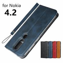 Premium Leather flip Case Flip Cover Case for Nokia 4.2 Ultra-Thin Magnetic adsorption Case business holster 2024 - buy cheap