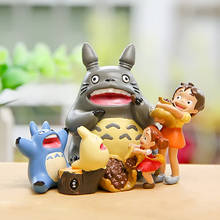 Mini figuras de resina de dibujos animados para niños, Totoros y niñas, modelos de colección, juguetes de Navidad, 1 unidad 2024 - compra barato