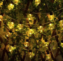 Guirnalda de bombillas LED para jardín, lámpara de 2,5 M, 5M, 220V, 10/20, para exteriores, Patio, paisaje, boda, decoración de Navidad 2024 - compra barato