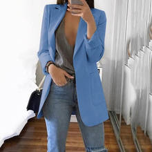 Spring Autumn Femme Blazer Women Open Stitch Jacket Coat Office Ladies Blazer Feminino Mujer Blazers Women Blazers And Jackets 2024 - buy cheap