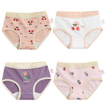 OMGosh Full Cotton Girls Underwear 4pcs Boxers Dot Girls Underpants Panties Girl's Clothes for 3 4 6 8 10 12 Years Old OGU212042 2024 - buy cheap