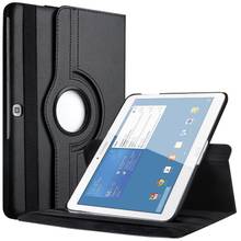 Вращающийся на 10,1 градусов чехол-подставка для планшета Samsung Galaxy Tab 4 360 T530 T531 T535 SM-T530 / T531 2024 - купить недорого