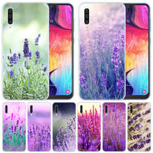 Роскошный силиконовый чехол Лавандовые фиолетовые цветы для samsung Galaxy A50 A70 A80 A40 A30 A20 A10 A20E A2 CORE A9 A8 A7 A6 плюс 2018 2024 - купить недорого