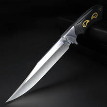 Faca com lâmina fixa, faca curta de aço japonesa para acampamento, caça e sobrevivência ao ar livre 2024 - compre barato